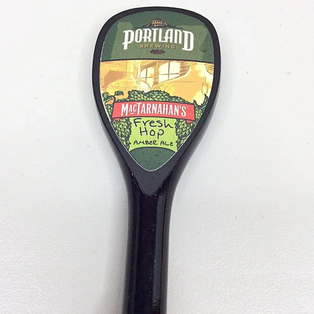 Portland Brewing MacTarnahan's Fresh Hop‎ Ambr Ale Tap Handle Oregon 9.5